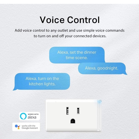 Kasa Smart Home WiFi Alexa White 3 Count Wall Plug - Picture 5 of 6